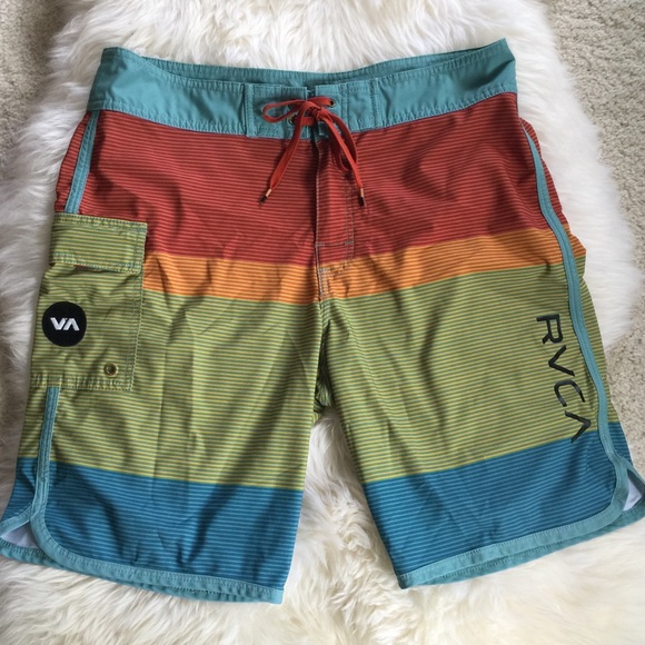 RVCA Other - RVCA MENS STRIPED COLOR BLOCK BOARD SHORTS 🏄🏽